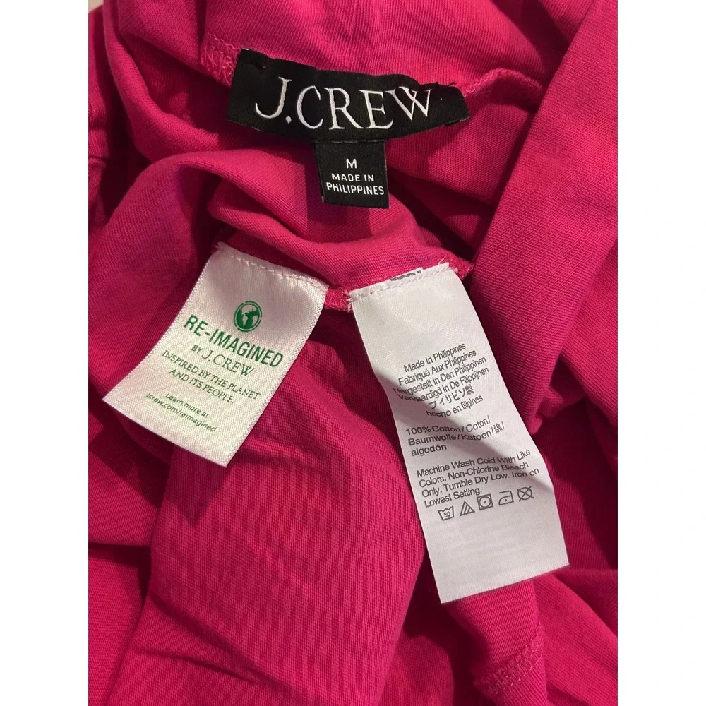 J. Crew 100% Cotton Pink Long Sleeve Turtleneck Medium Preppy Soft Girl Capsule